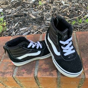 Old Skool Toddler High Too Vans - Black